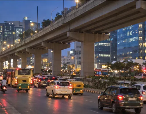 Electronic City road and office blocks