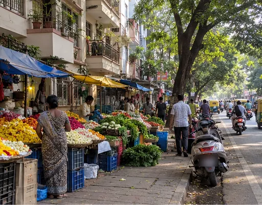 Malleshwaram market street